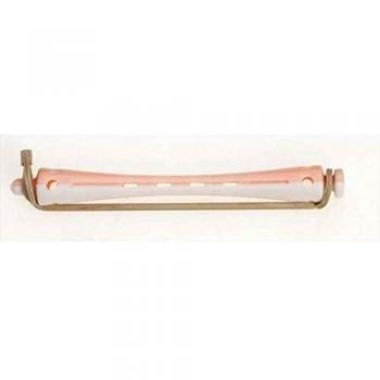 Bigoudis blanc/rose (80x7mm) x12
