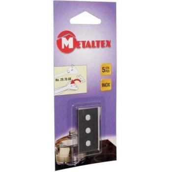Metaltex Lames de Rechange pour Grattoir Argent Lot de 5