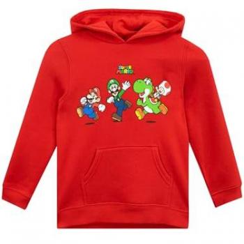 Super Mario Duo Gaming Hoodie – Red, Age 11-12