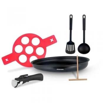 Batería de Cocina Arthur Martin Creperie 6 Piezas con Espátula