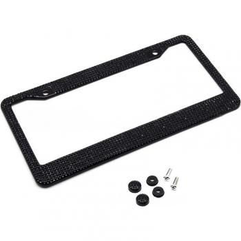 Marco para placa de matrícula con diamantes