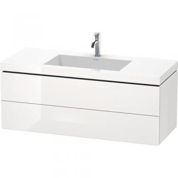 Duravit L-CUBE Mobiletto da bagno con sgabello, 1HL we hgl