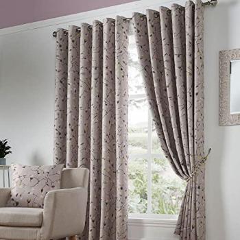 Blossom Bud Thermally Insulated Blackout Curtain Set – 90x90