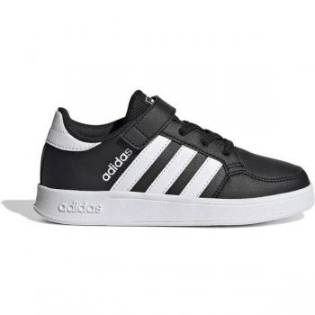 Adidas Breaknet C Enfant – Basket bas – Noir – Mixte – Tissu synthétique – Laces – Plateforme basse