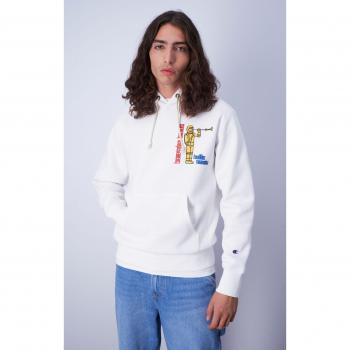 Felpa con Cappuccio Hello Nasty Bianca Champion x Beastie Boys