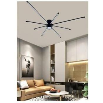 Plafonnier LED 43W Design Noir 6500K 3000K