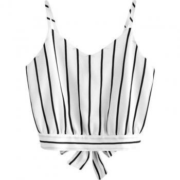 Blusa Superior A2 + Shorts Rayados para Mujer