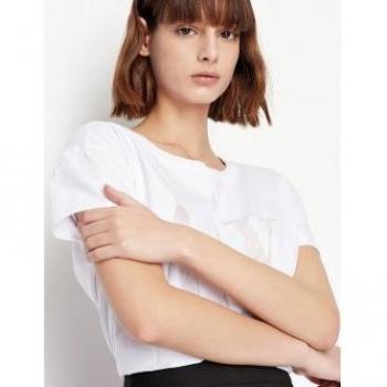 Armani Exchange T-Shirt Donna Maniche Corte 8nythx_yj8xz White S