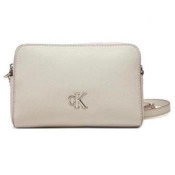 Handtasche Calvin Klein Jeans Minimal Monogram EW Camera Bag – LV04K3162G Écru