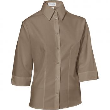 JOBELINE Damenbluse Filipa in taupe mit 3/4-Ärmeln Größe 34