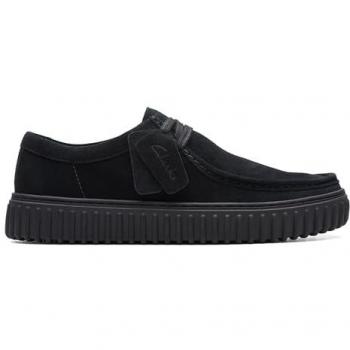 Clarks Torhill Lo Black Suede Men's Casual Laced Shoes
