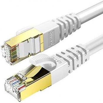KASIMO Cable Ethernet 5m Cat 8 Conector RJ45 2000 MHz