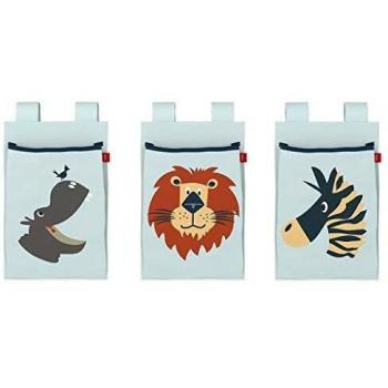 Flexa Safari Babybett‑Taschen Set – 3×, Artikel 83‑90229