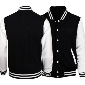 Chaqueta casual de béisbol para hombre, abrigo de color sólido, ropa deportiva en tallas grandes S-5XL, primavera