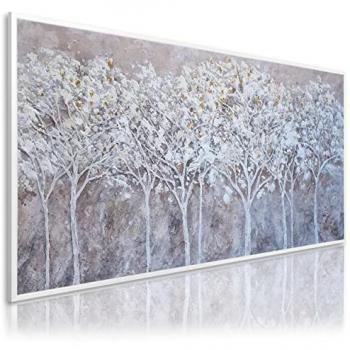 Cuadro Decorativo Pintado a Mano 140x70 cm Bosque