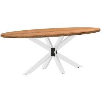 Table en Chêne Massif Ovale 220x100x74 cm