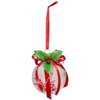 Pallina 8 cm con Bastoncino di Zucchero Rosso – Feeric Lights & Xmas