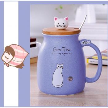 Taza de cerámica para té y café Gatito 420ML