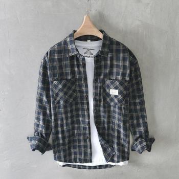 Camisa Manga Larga Cuadros Campus