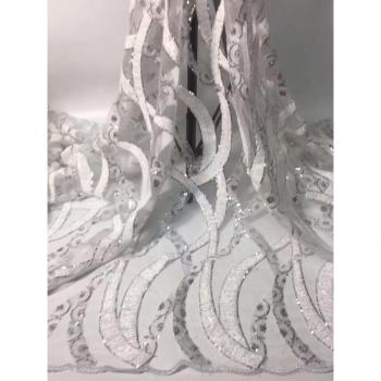 Latest African French Tulle Lace Fabric for Evening Dress NN188_K