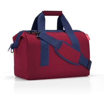 Sac de Voyage Pratique M Rouge Sombre en Toile