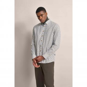 Bugatti Langarmhemd mit Button-Down-Kragen