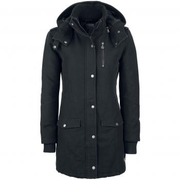 Winterjacke für Damen schwarz Ladies Parka von RED by EMP