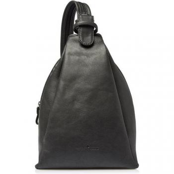 Castelijn & Beerens Carisma Damen‑Umhängetasche – schwarz, 24 cm Lederdesign