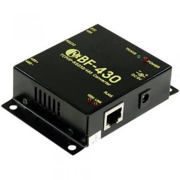 Serveur IP avec ports de communication RS232 DB9 + RS485 sur réseau 10/100