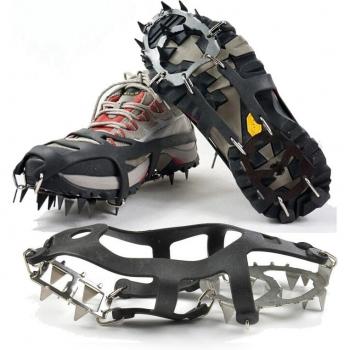 Crampones 18D Antideslizantes para Montañismo en Hielo