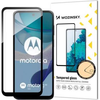 Motorola G53 Schutzfolie aus gehärtetem Glas – Schwarz