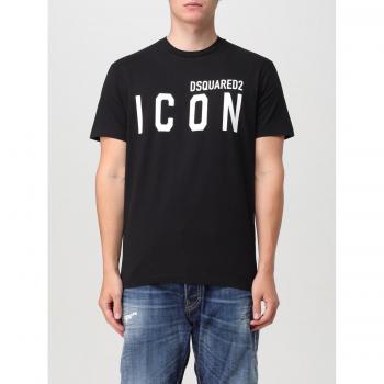 T-shirt DSQUARED2 Nera Taglia M con Icona