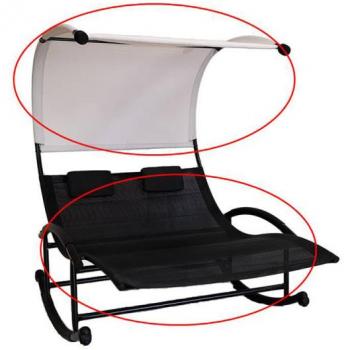 Ensemble Hamac Double Wellness – Toiles d’Assise + Ombre