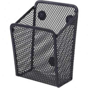 Magnetic Storage Basket with Wire Mesh and Chalkboard for Makeup 19QA