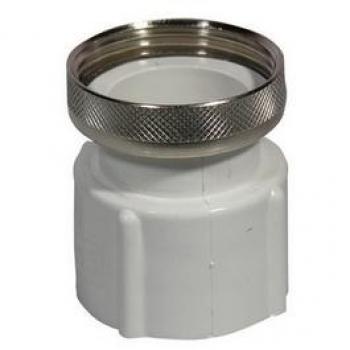 Raccord ABS blanc avec virole en laiton pour drainage