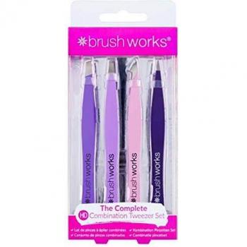 Brushworks Combination Tweezer Set