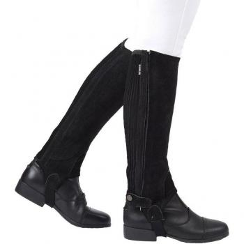 Dublin II Suede Half Chaps for Adults – Black, XS