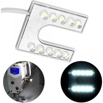 Lámpara de coser LED con soporte flexible y base magnética