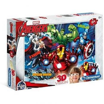 Super‑Color Avengers Quest: 104‑Piece Puzzle + Vision Aid