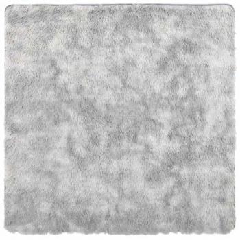 Tapis à poils longs NAVARRA gris clair 120x120 cm