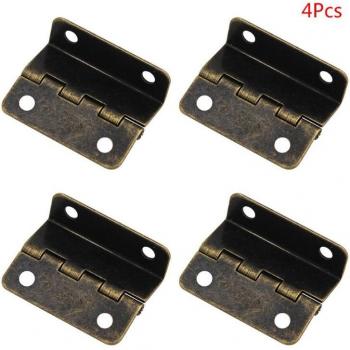 4 Pack Antique Wood Box Hinges