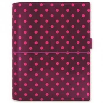Filofax A5 Domino Spots Organizer in Aubergine