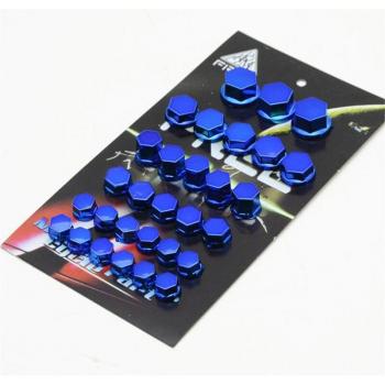 30PCS Colorful Moto Nut Cover Accessories
