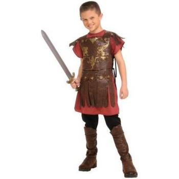 Boys Brown and Red Gladiator Costume