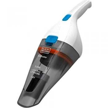 Aspiradora de Mano Sin Cable Black & Decker NVC115JLEW, Gris y Blanco