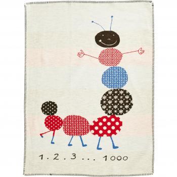 Baby‑Raupe Decke (Lena) – 100 cm × 75 cm, 100 % kbA