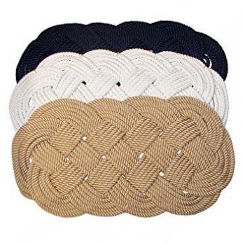 Tappeto in corda bianco mm. 470x250 per barca