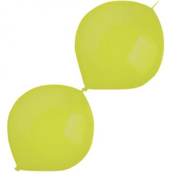 Palloncini metallici verde chiaro 30 cm ghirlanda da 50