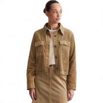 Regular Fit Cordjacke im 70er-Jahre-Stil von Marc O'Polo, hellbraun, 44