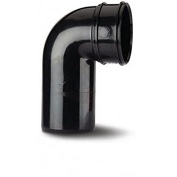 Black 110mm Soil 90° Bend Socket